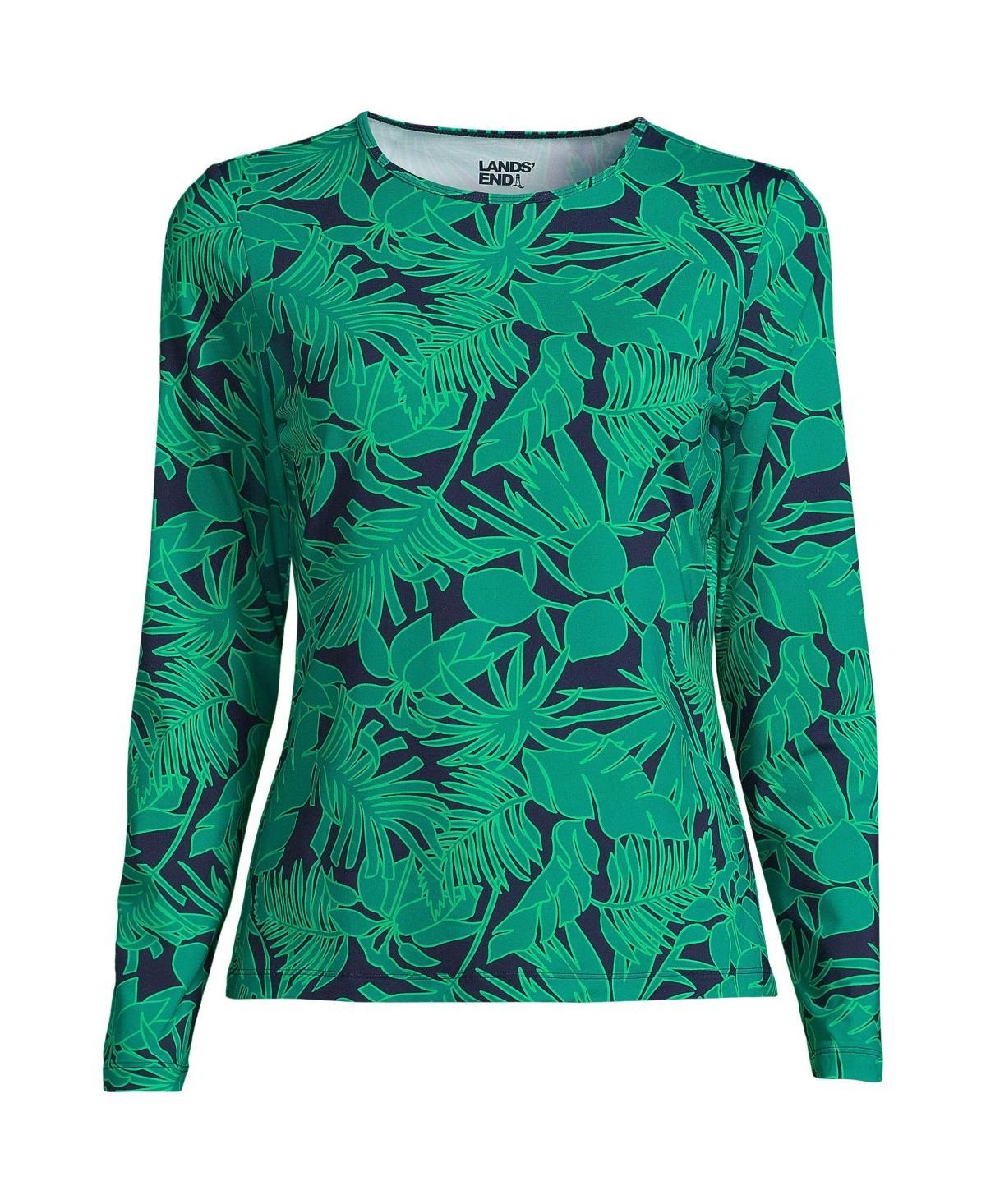 Womens Lands End UPF 50 Long Sleeve Rash Guard Product Image