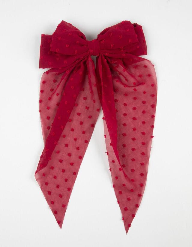 FULL TILT Polka Dot Oversized Bow Hair Clip Product Image