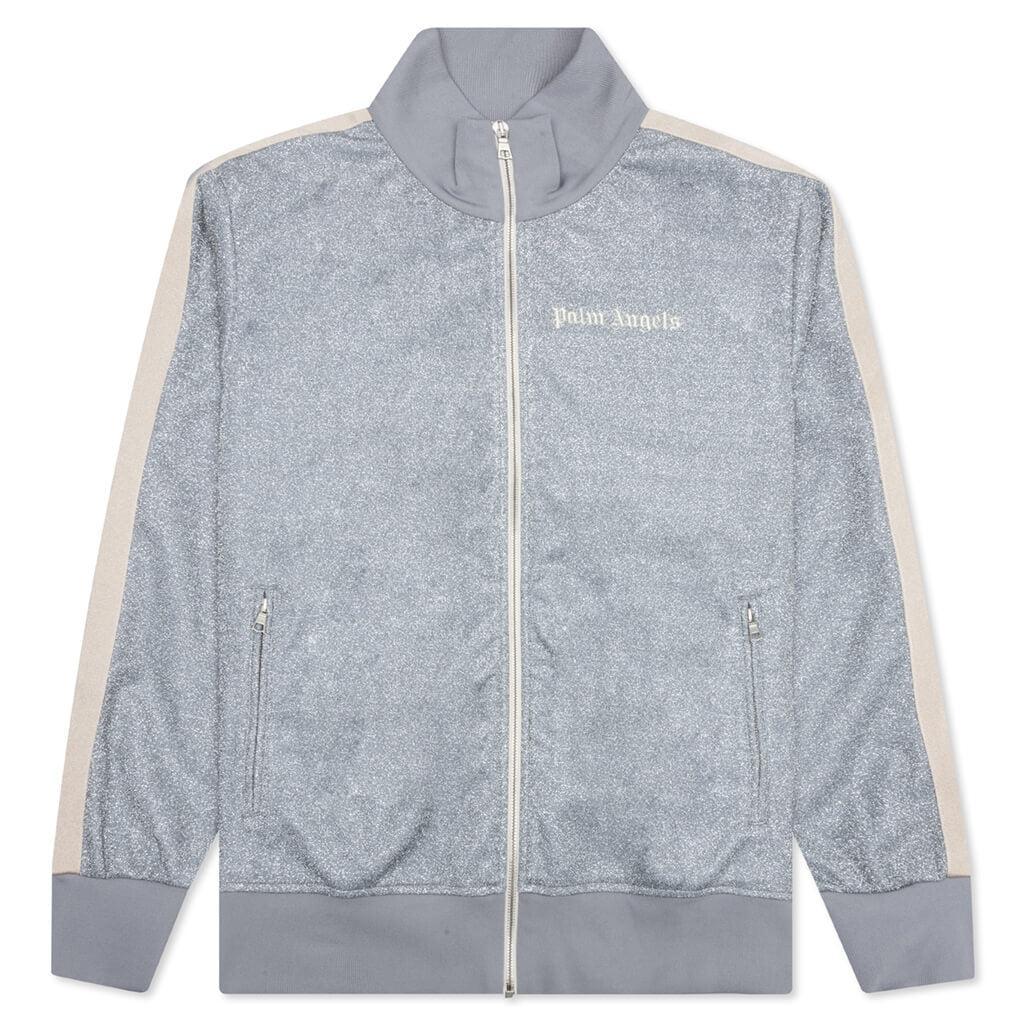 Lurex Track Jacket - Silver/Off-White Male Product Image