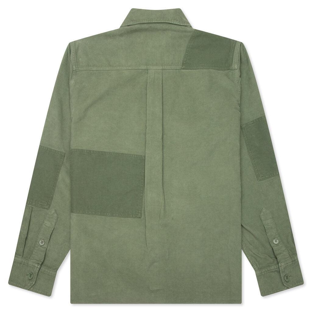 Patchwork Overshirt - Green Male Product Image