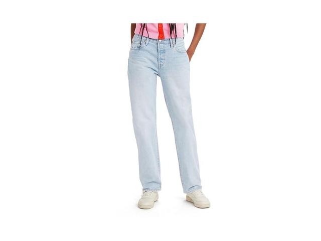 Womens Baggy Dad Cropped Boot-Cut Jeans Product Image