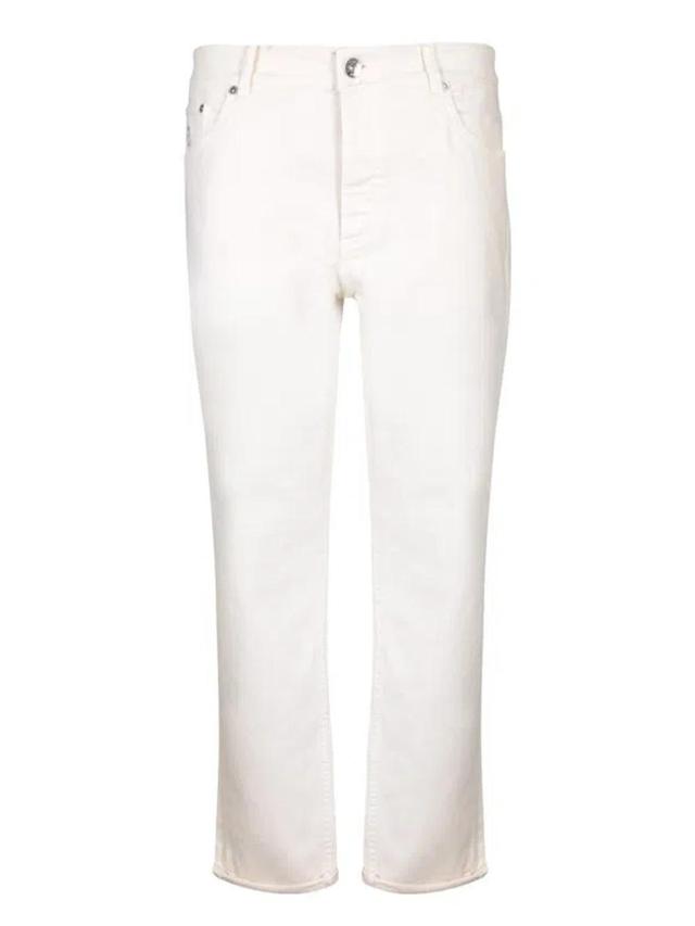 BRUNELLO CUCINELLI Trousers In White Product Image