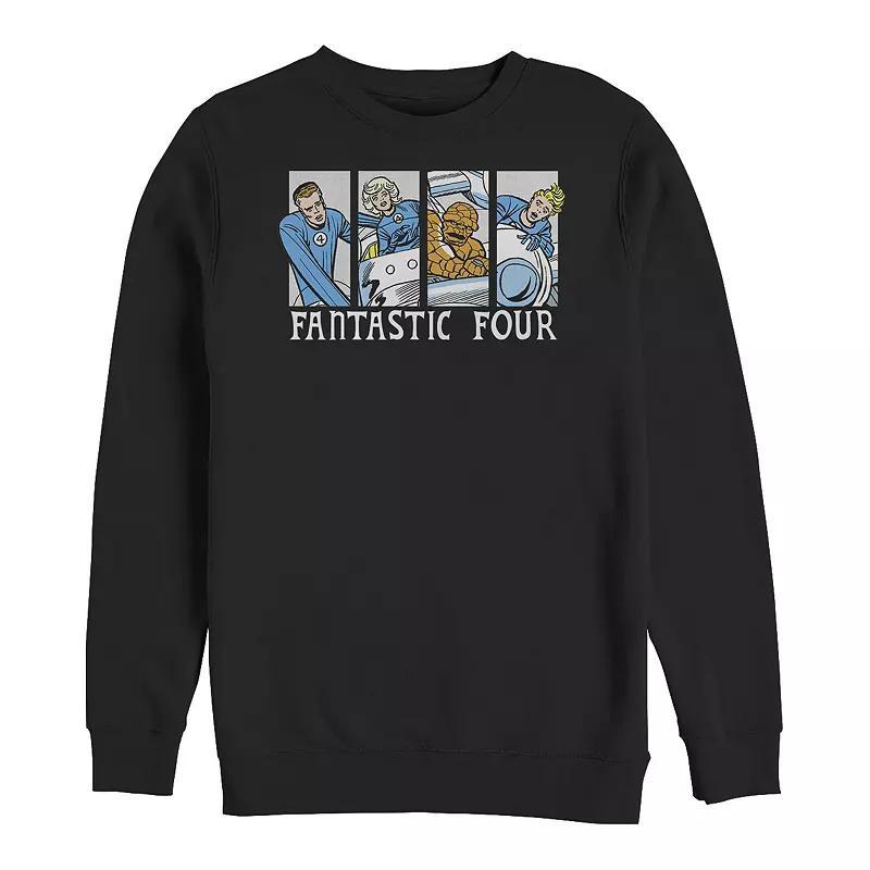 Big & Tall Marvel Fantastic Four Comic Poster Graphic Fleece, Mens Product Image