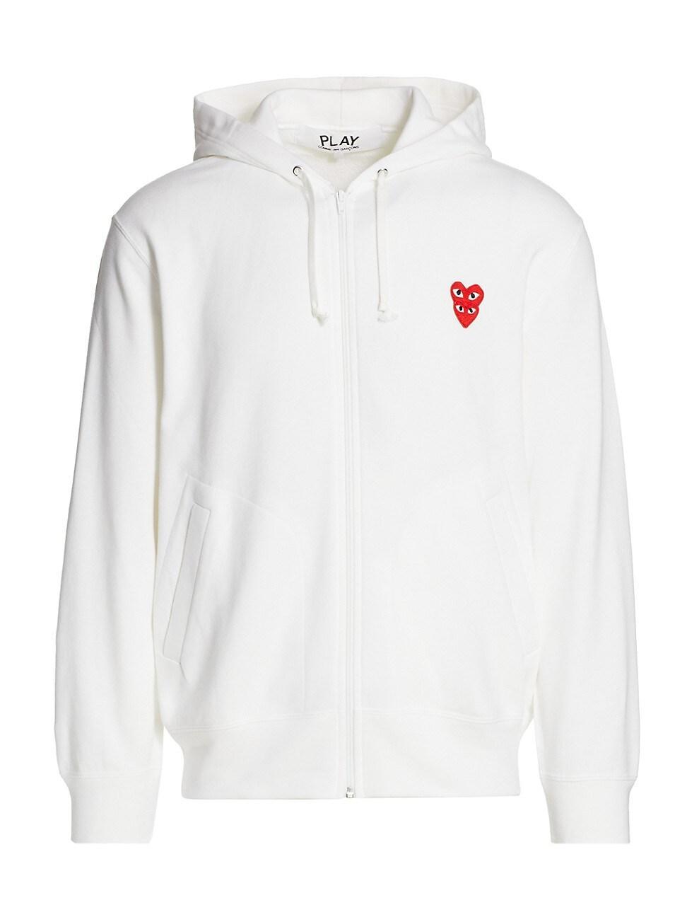 Mens Double Heart Hoodie Sweatshirt Product Image