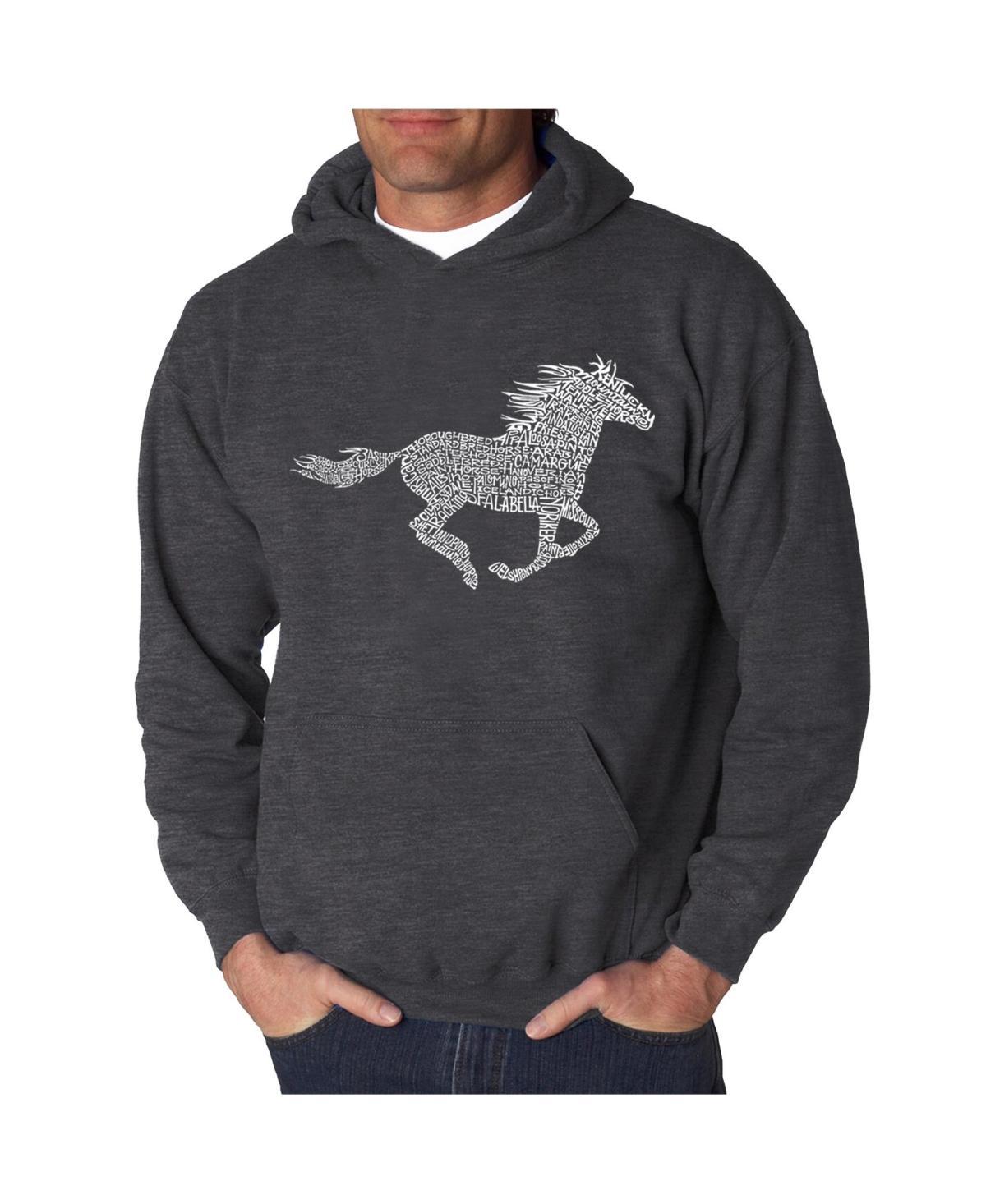 La Pop Art Mens Word Art Hoodie - Mustang Product Image