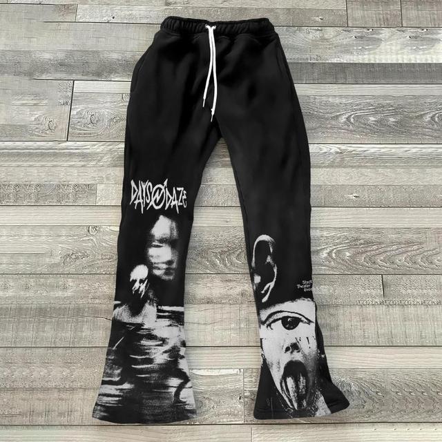 Artistic Portrait Print Street Casual Sweatpants Product Image