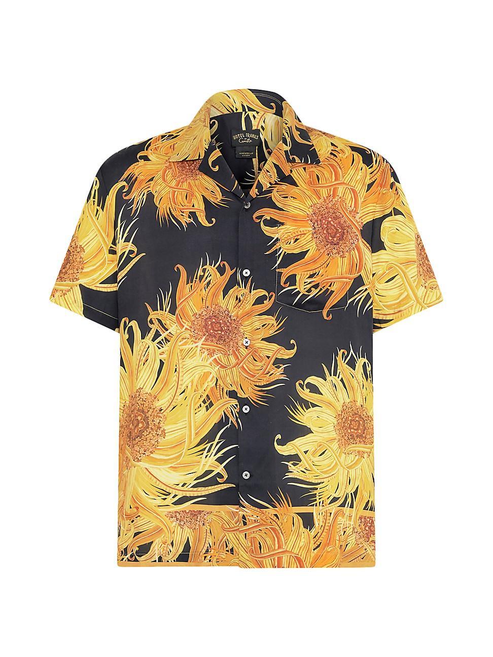 Mens Floral Camp Shirt Product Image