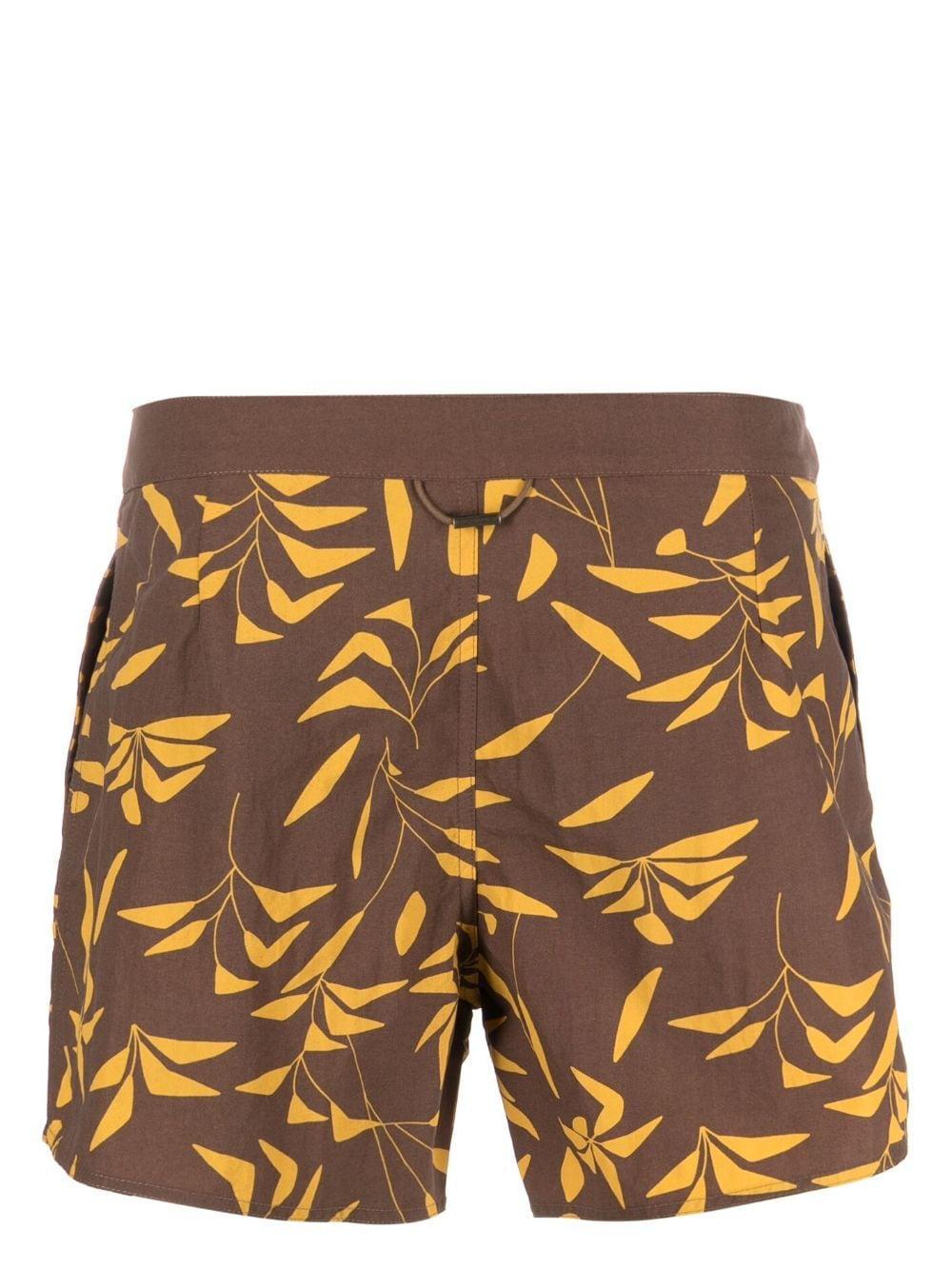 Sunset Print Swim Shorts In Multi Product Image