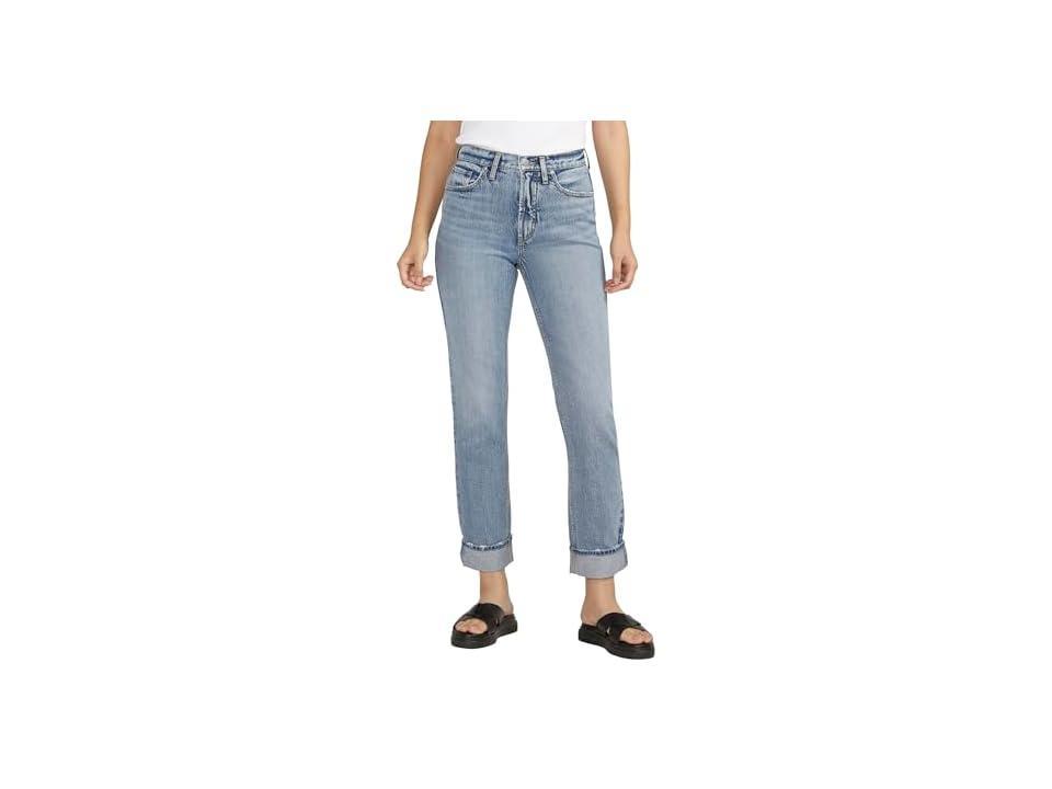 Silver Jeans Co. 90s High Rise Low Stretch Straight Leg Jeans Product Image