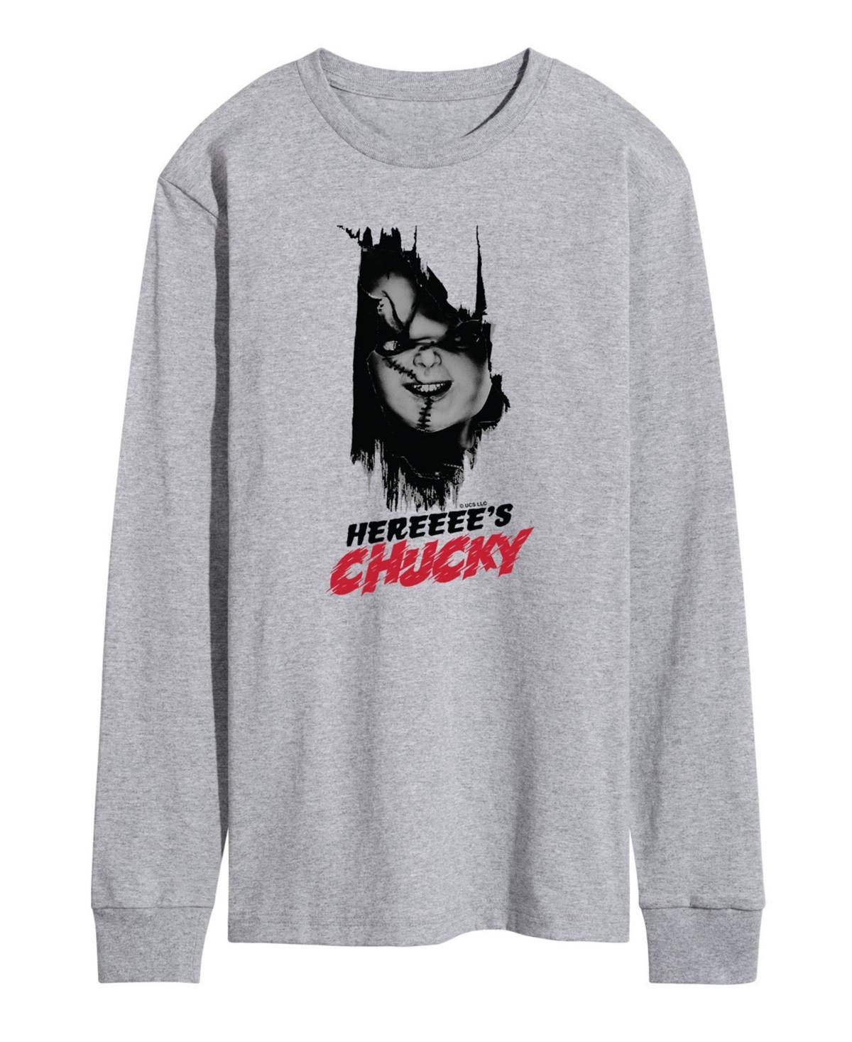 Mens Chucky Heres Chucky Long Sleeve T-shirt Product Image