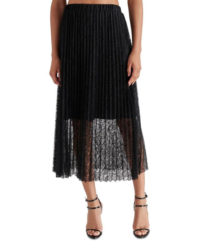 Steve Madden Womens Keira Pull-On Floral-Lace Skirt Product Image