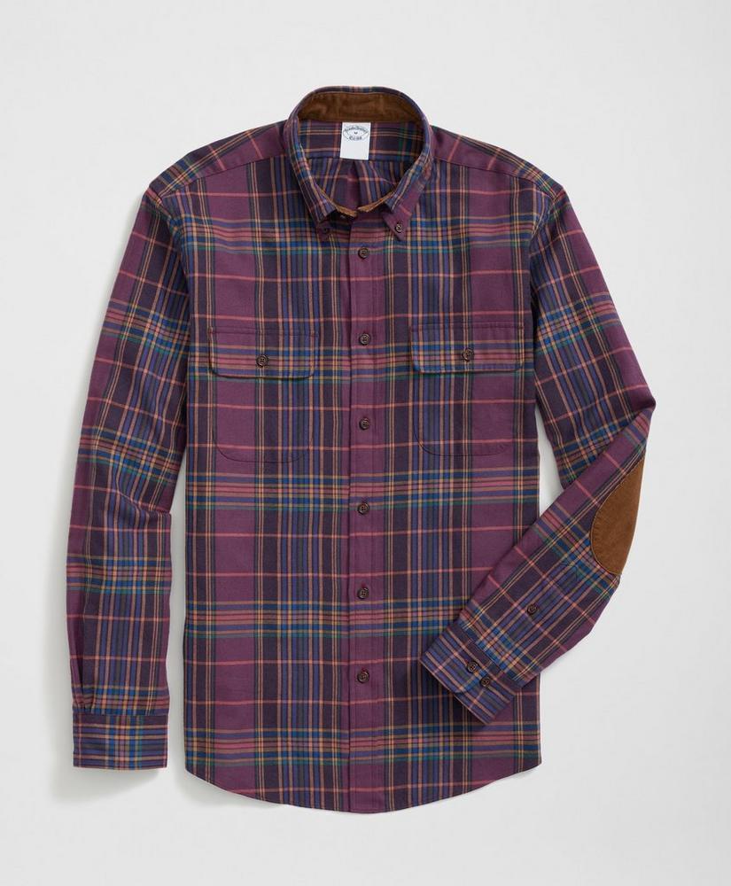 Cotton-Cashmere Sport Shirt in Plaid Flannel Product Image