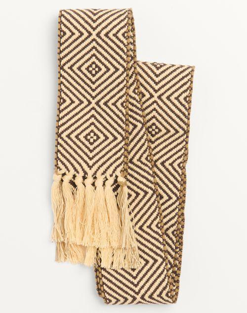 ANTIBES COTTON SCARF WITH FRINGE Product Image