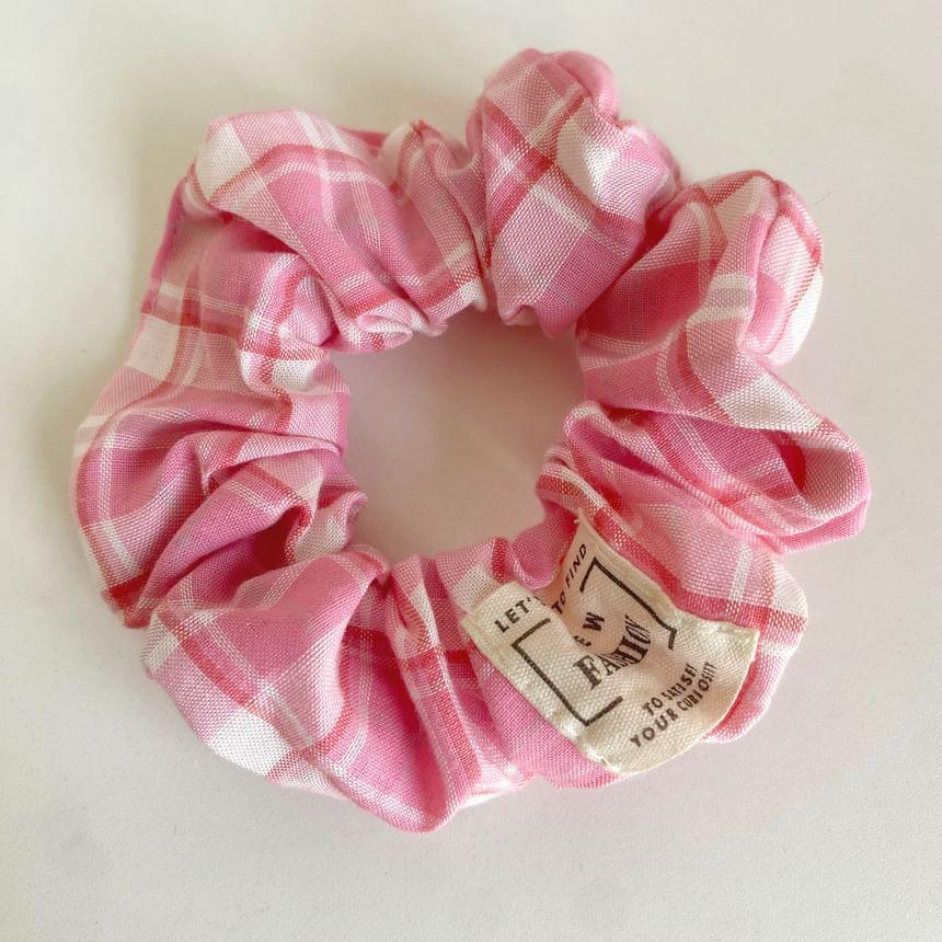 Plaid Hair Scrunchie Product Image