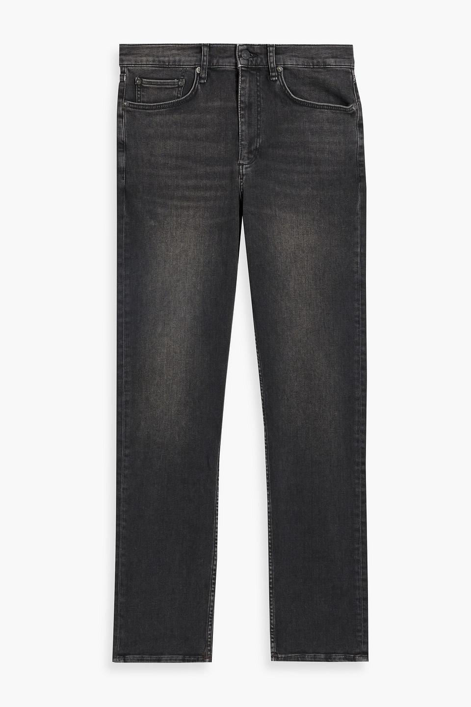 Fit 2 Slim-fit Faded Denim Jeans In Charcoal Product Image