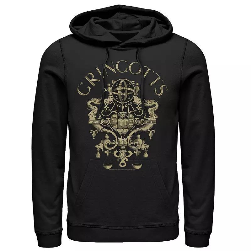 Mens Harry Potter Gringotts Logo Hoodie Black Product Image