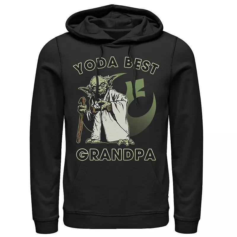 Mens Star Wars Yoda Best Grandpa Rebel Logo Hoodie Product Image