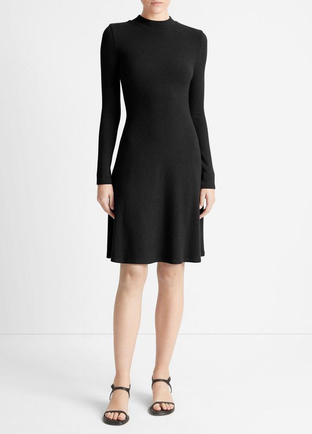 Mock Neck Long-Sleeve Dress Product Image