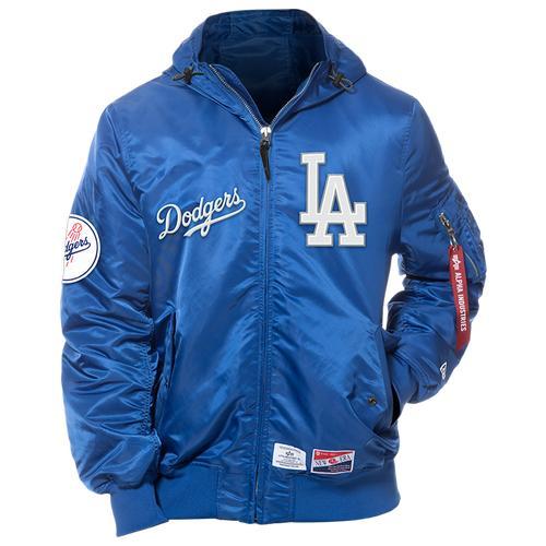 New Era Mens Dodgers Alpha Jacket - Blue/Blue Product Image