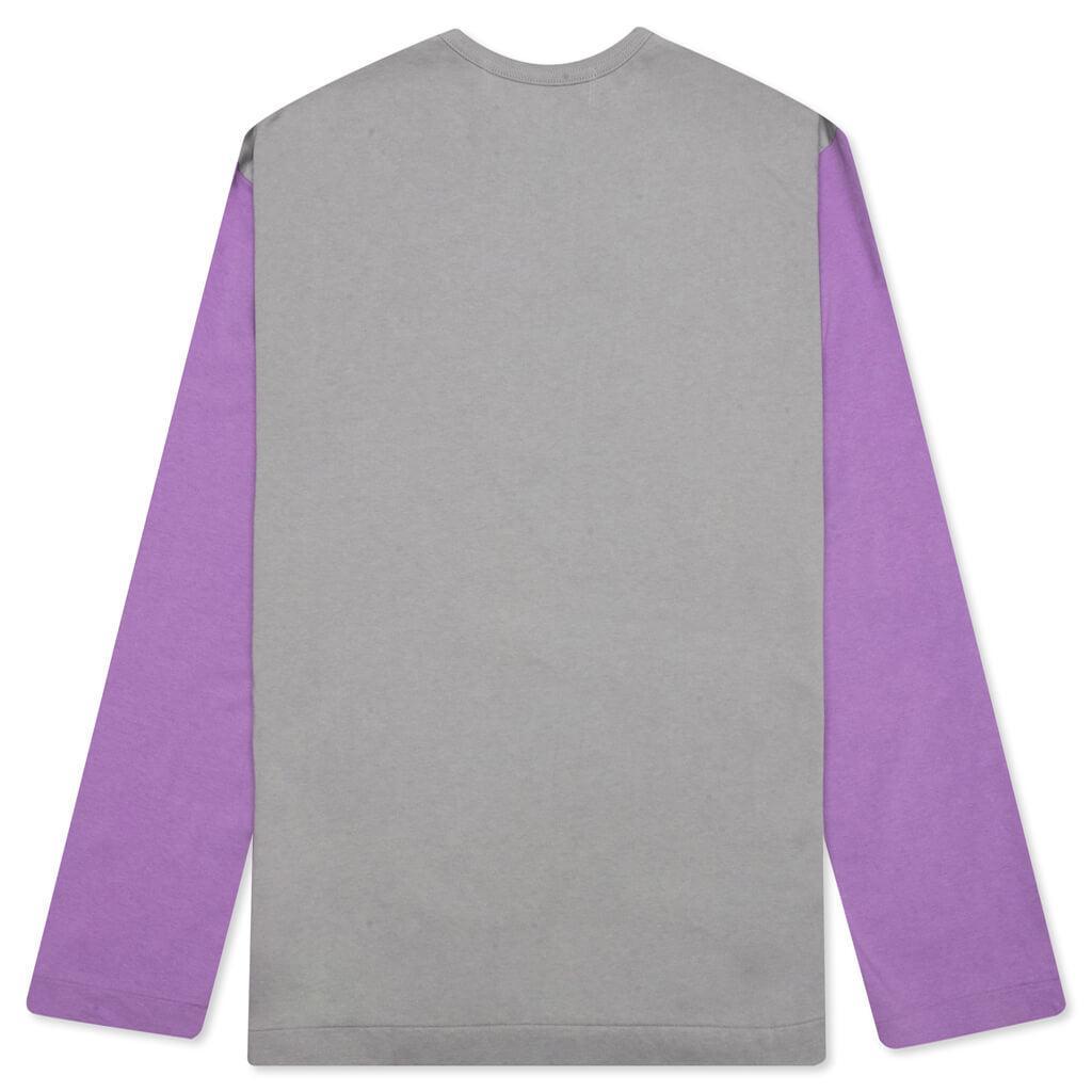 Bi-Color T-Shirt - Grey/Purple Male Product Image