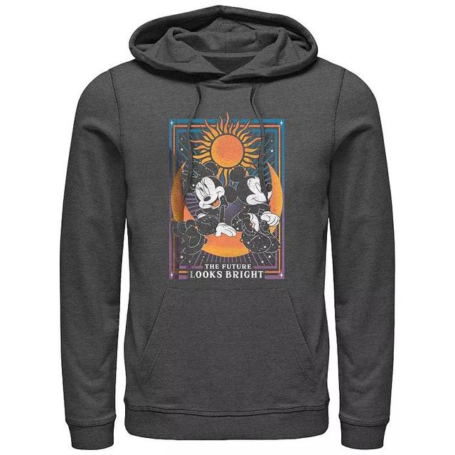 Mens Minnie Mouse And Mickey The Future Looks Bright Graphic Hoodie Grey Heather Product Image