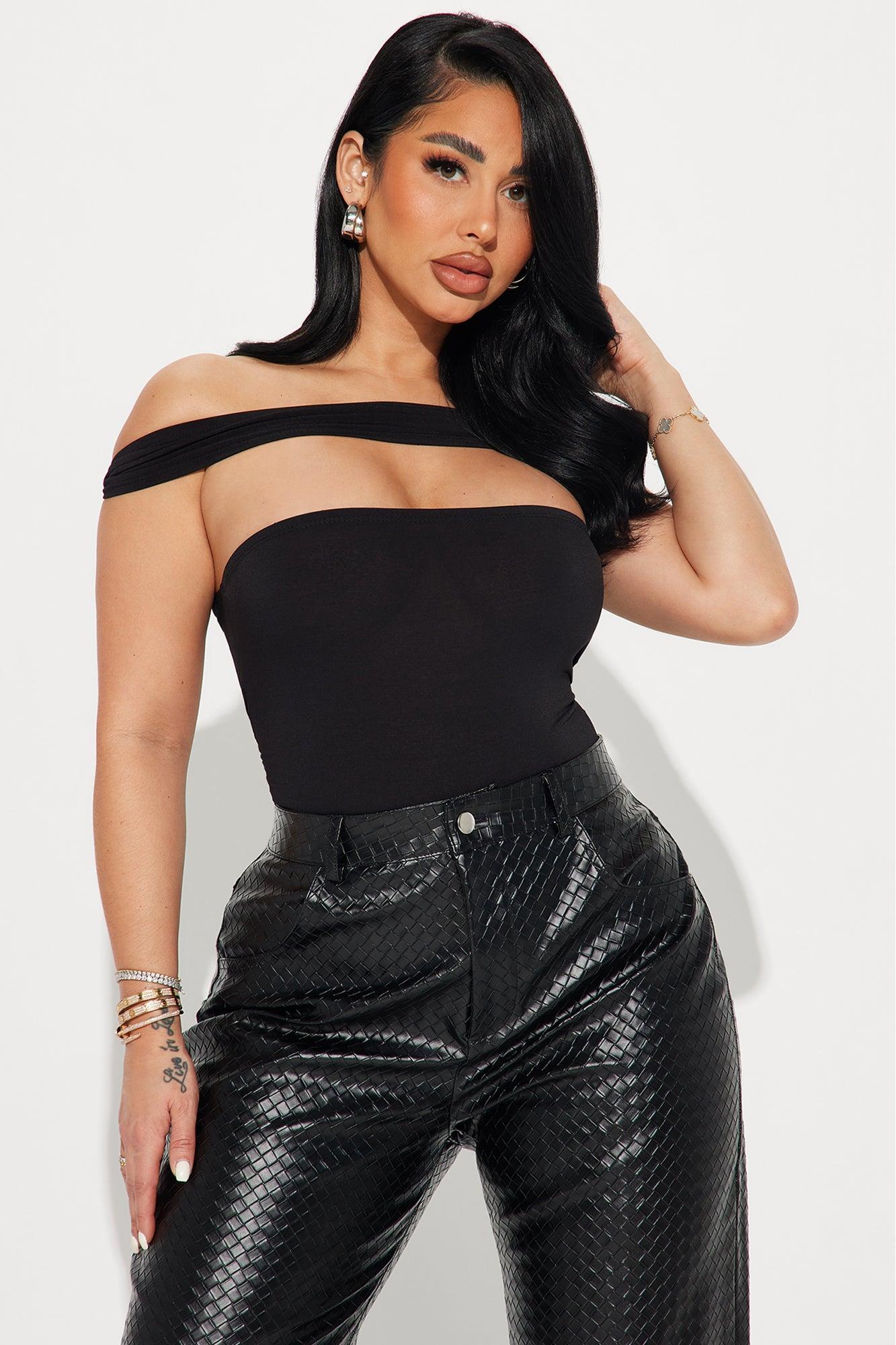 Camille Cut Out Bodysuit - Black Product Image