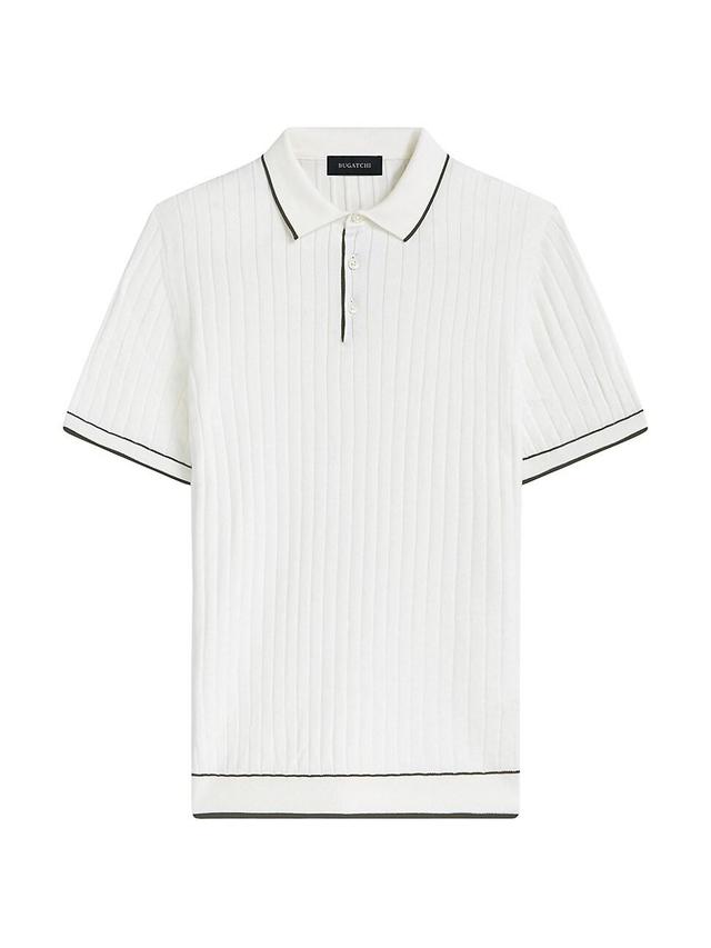 Bugatchi Rib Knit Polo Product Image