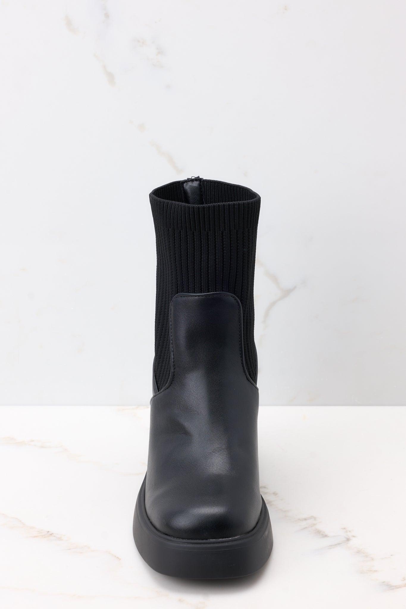 March On Black Ankle Boots Product Image