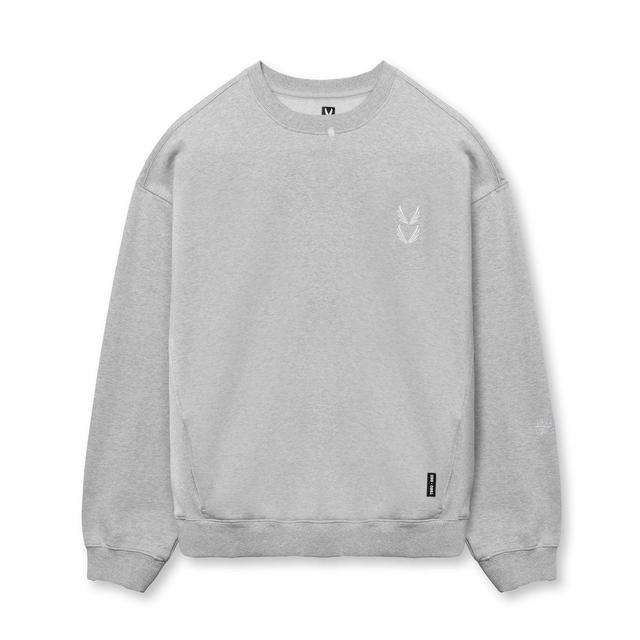 0861. Tech Essential™ Distressed Crewneck - Heather Grey Product Image