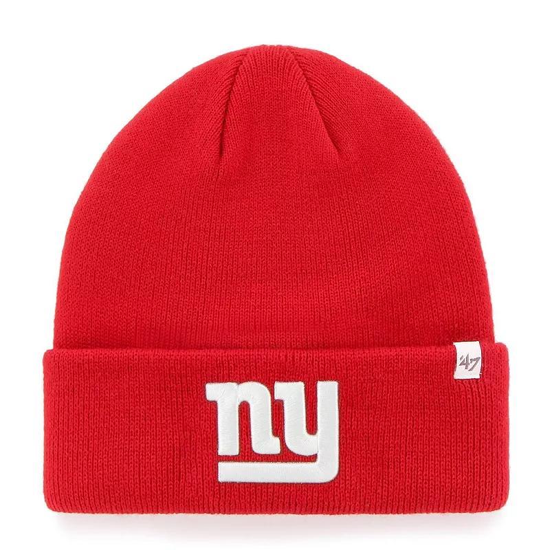 Mens 47 Red New York Giants Secondary Basic Cuffed Knit Hat Product Image