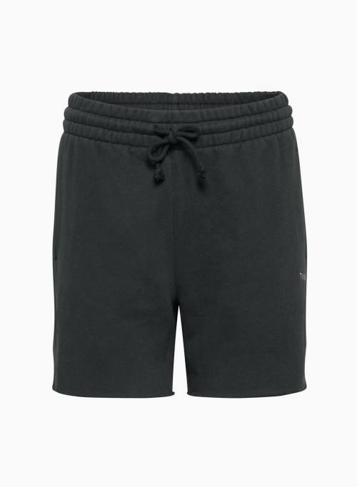 cozy fleece boyfriend hi-rise mid-thigh short Product Image