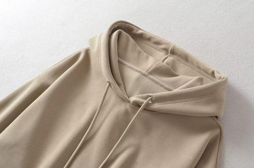 Long-Sleeve Plain Hoodie Product Image