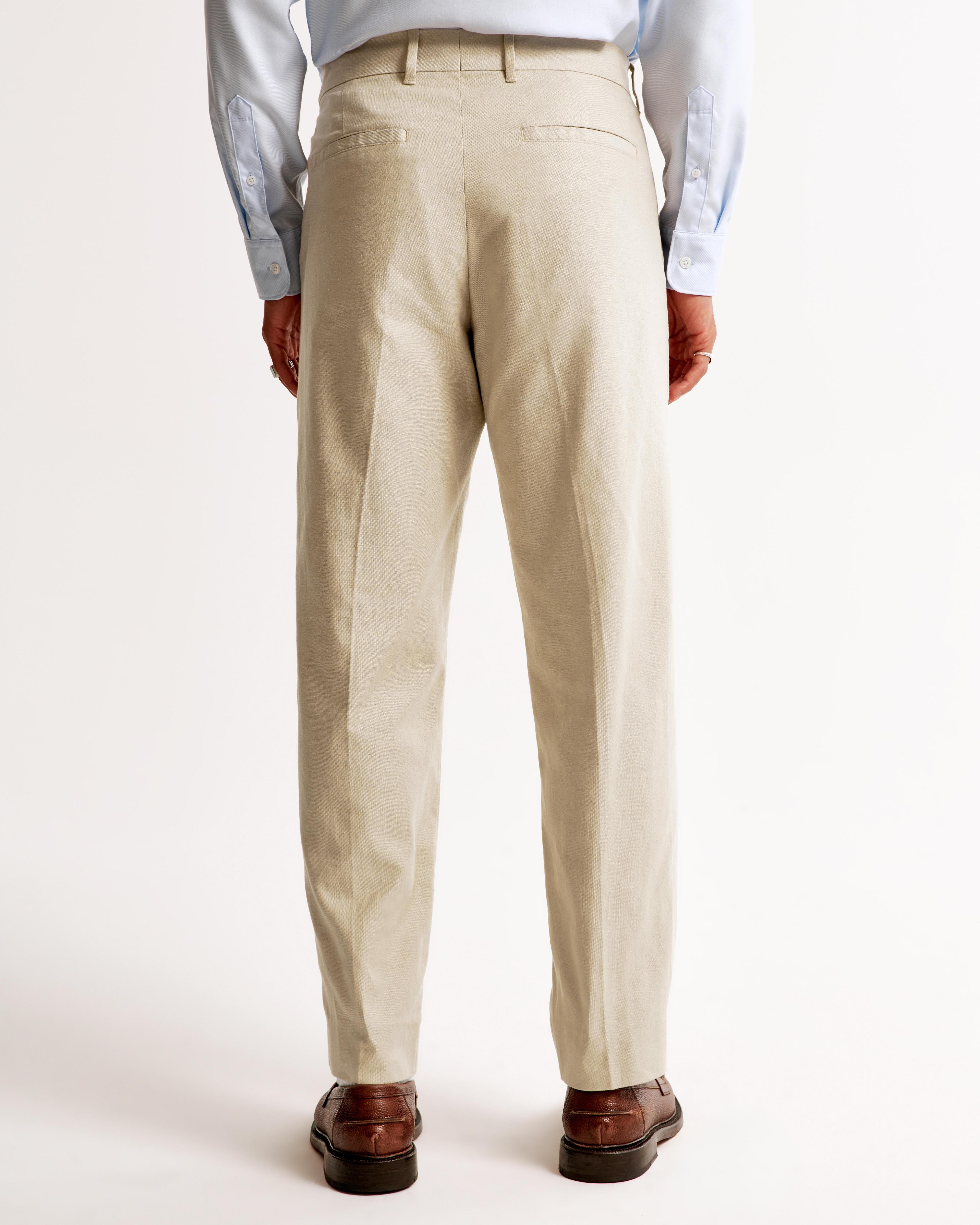 The A&F Collins Tailored Linen-Blend Suit Pant Product Image