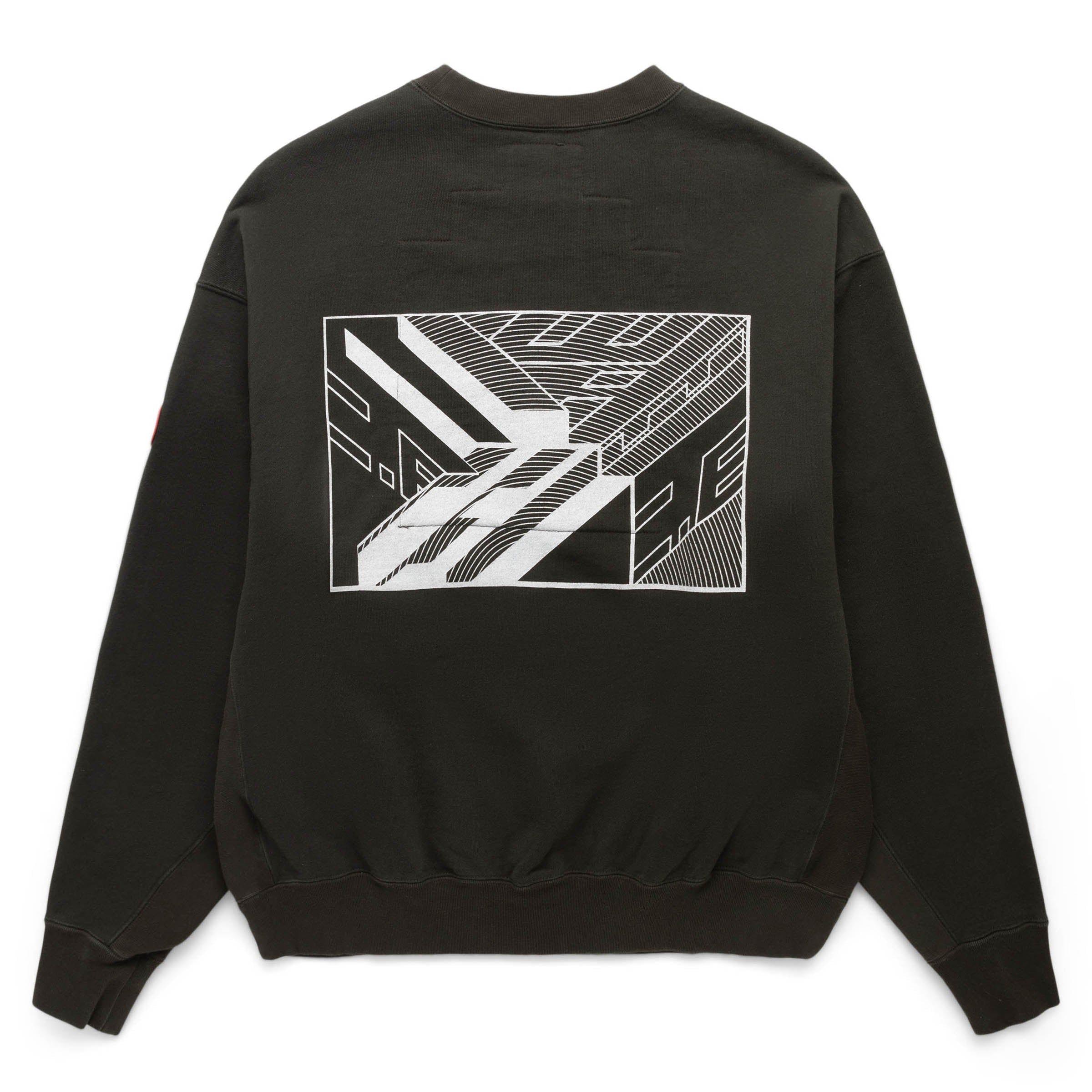 WASHED DIMENSIONS CREW NECK BLACK | Bodega Product Image