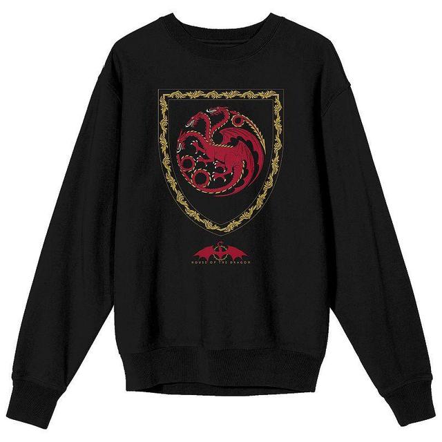 Mens House of the Dragon Red Long Sleeve Tee Product Image