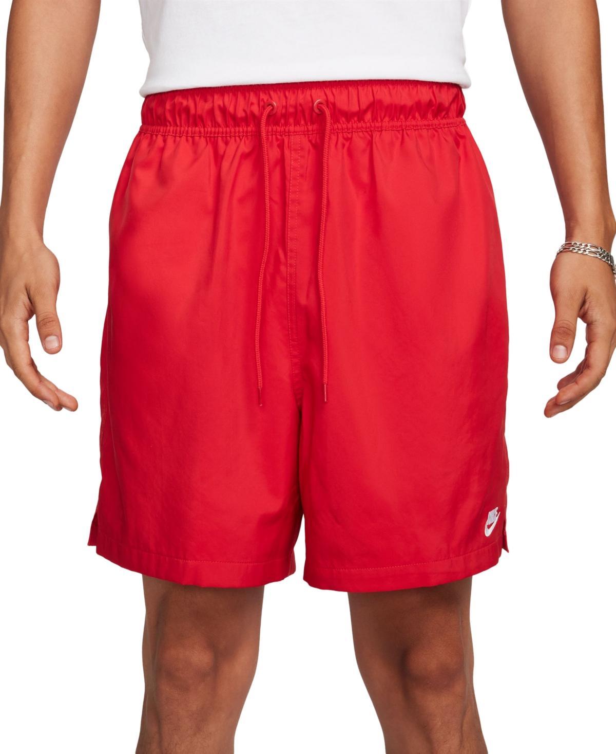 Mens Nike Club Woven Flow Shorts Black Navy Product Image