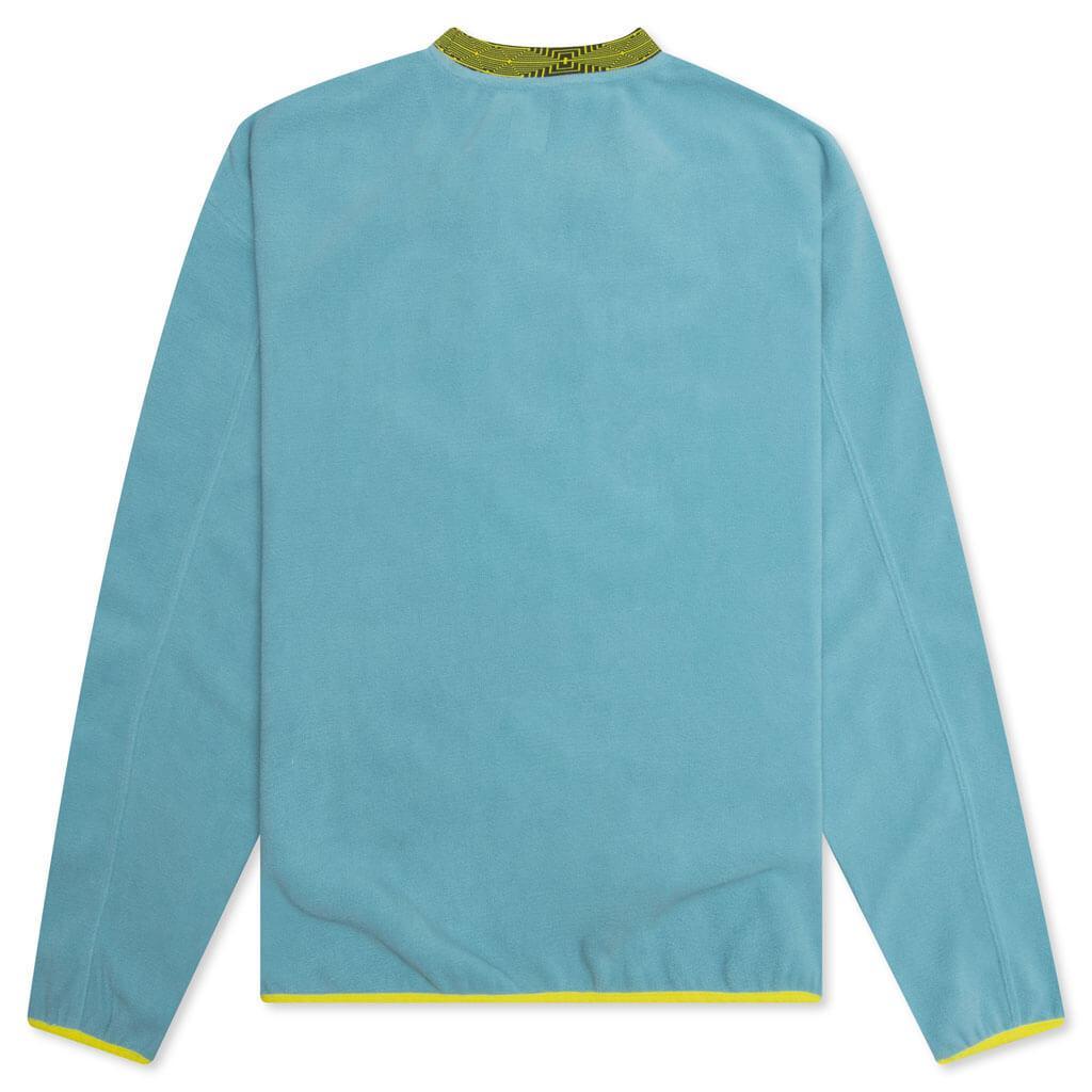 Evil Eyes Polar Fleece Mock Neck Shirt - Light Blue Male Product Image