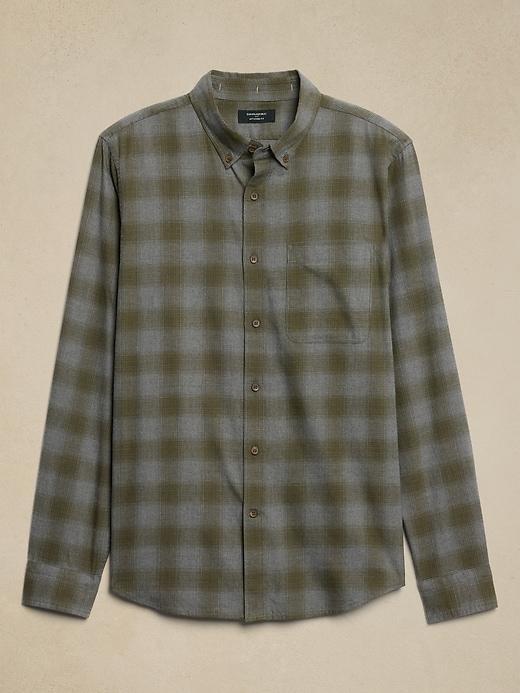 Slim Lightweight Flannel Shirt Product Image