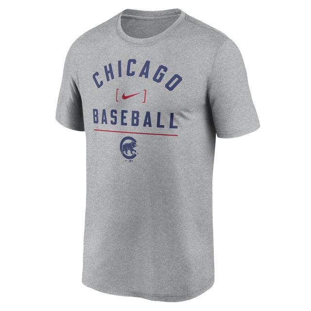 Chicago Cubs Arch Baseball Stack Nike Men's Dri-FIT MLB T-Shirt Product Image