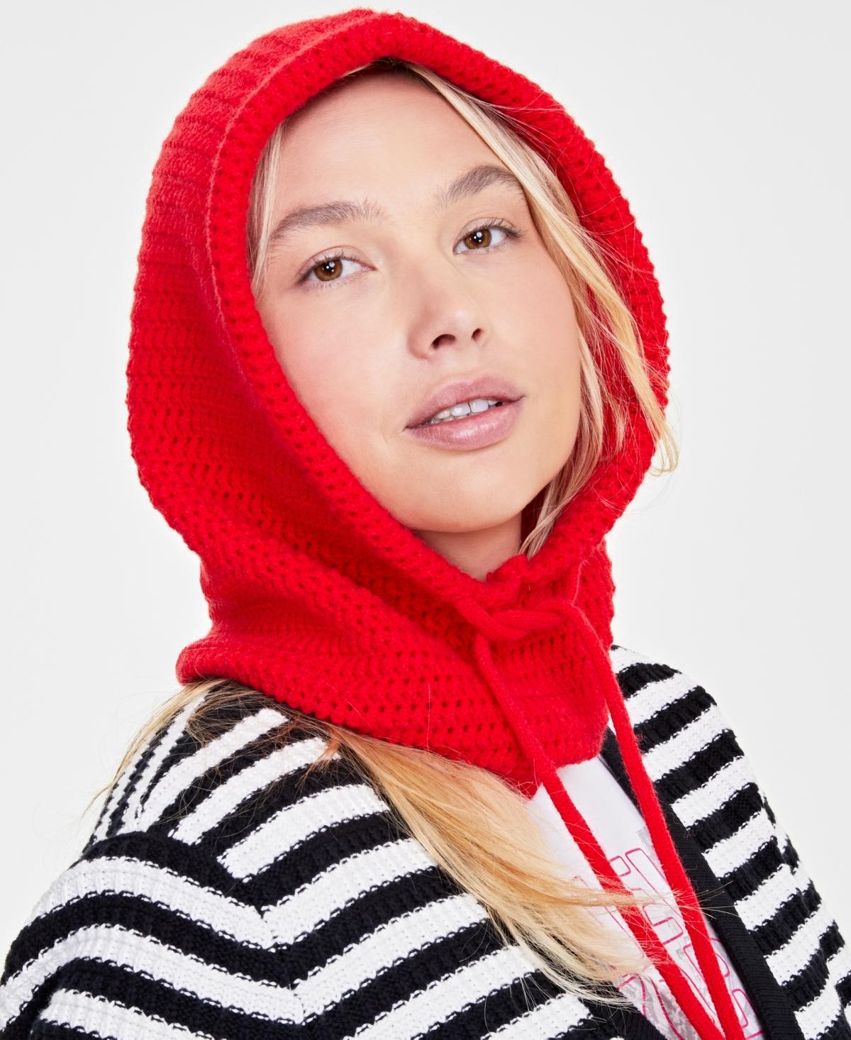 On 34th Womens Striped Drawstring Balaclava, Created for Macys Product Image