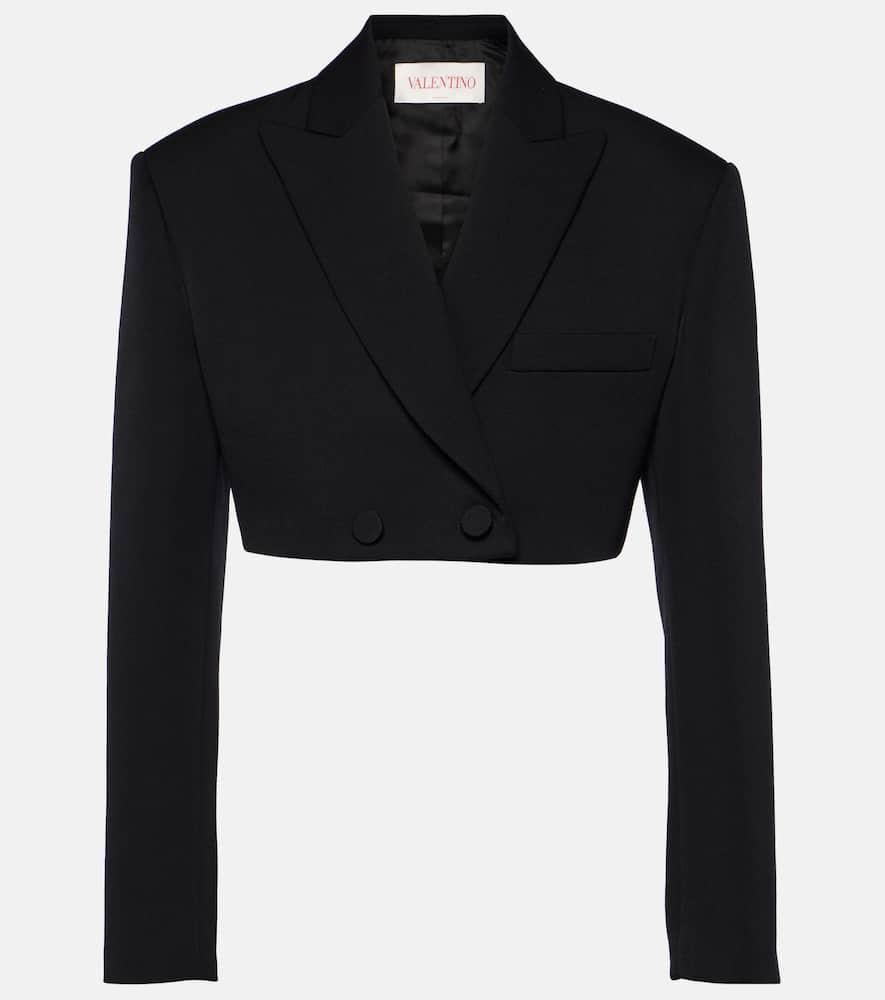 Blazer Aus Grisaille Frau Schwarz 42 In Black Product Image