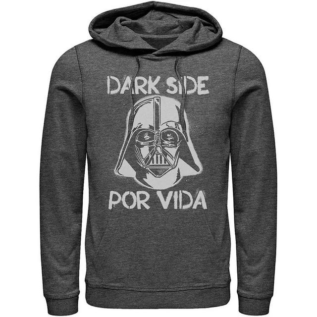 Mens Star Wars Darth Vader Dark Side Por Vida Stamp Hoodie Blue Product Image