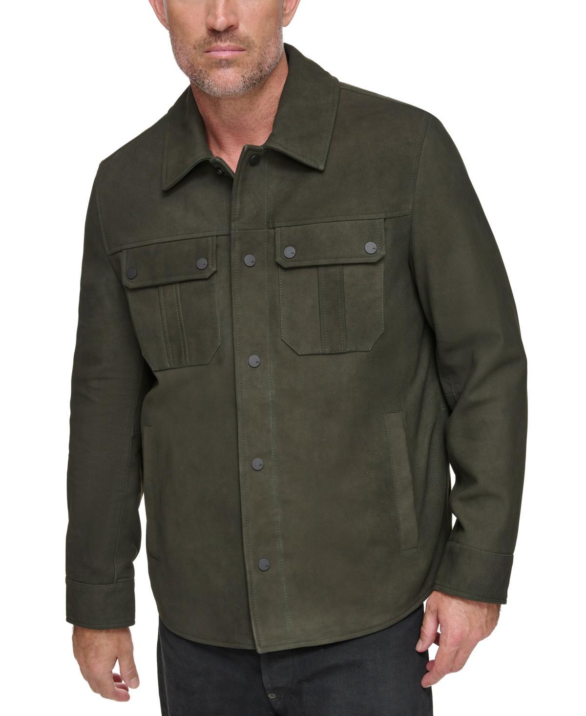 Andrew Marc Laredo Leather Overshirt Product Image