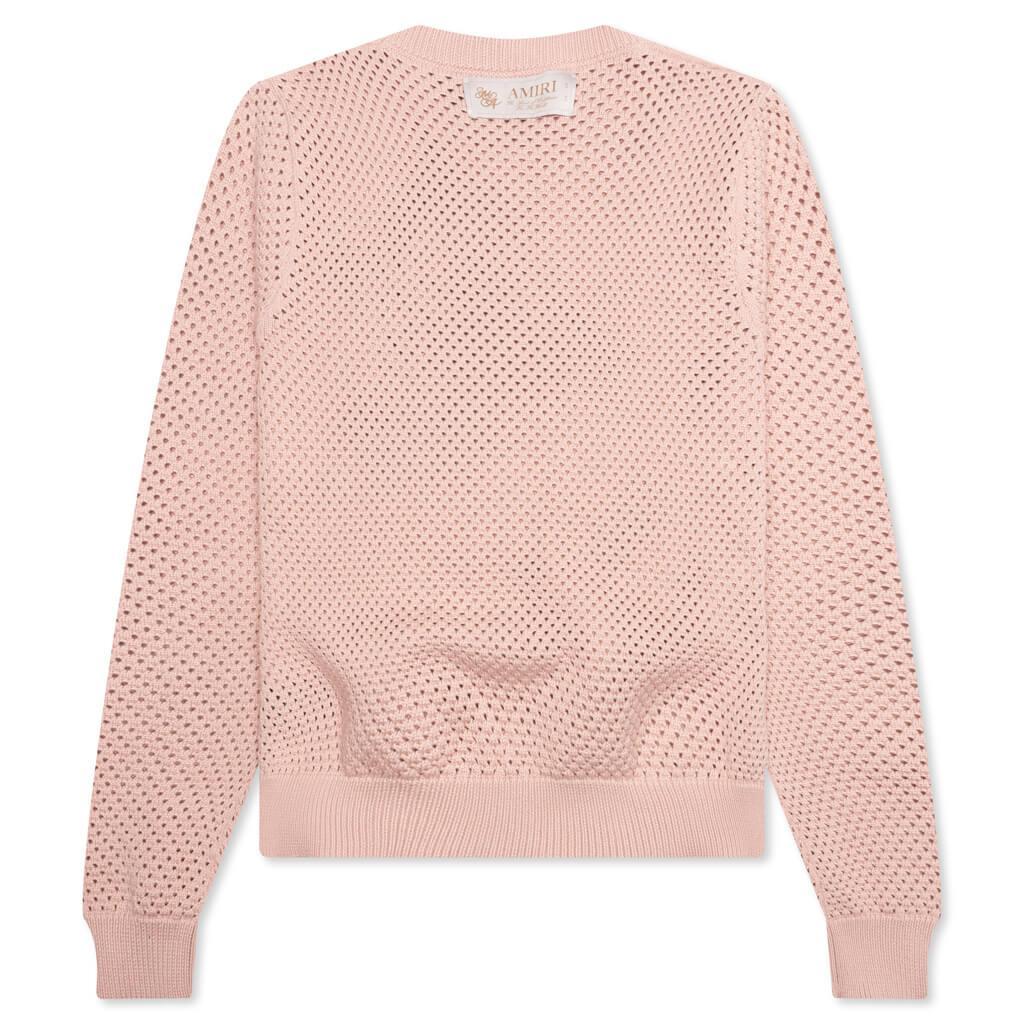 MA Swirl Crochet Crewneck - Blush Male Product Image