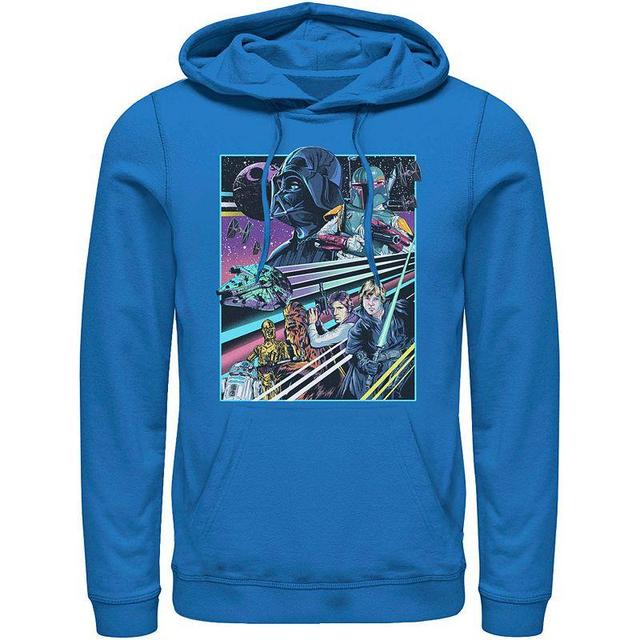 Mens Star Wars Neon Rebel Alliance Poster Hoodie Product Image