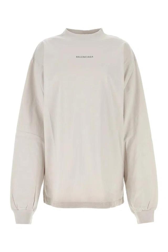 BALENCIAGA White Cotton Oversize T-shirt Product Image