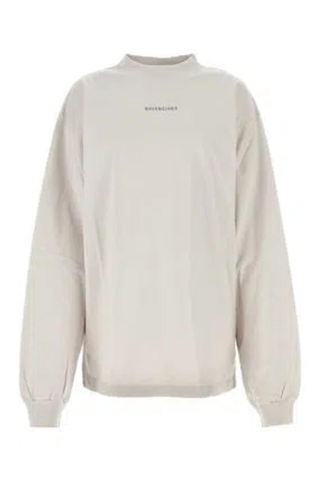 BALENCIAGA Ls Medium Fit Tshirt In White Product Image