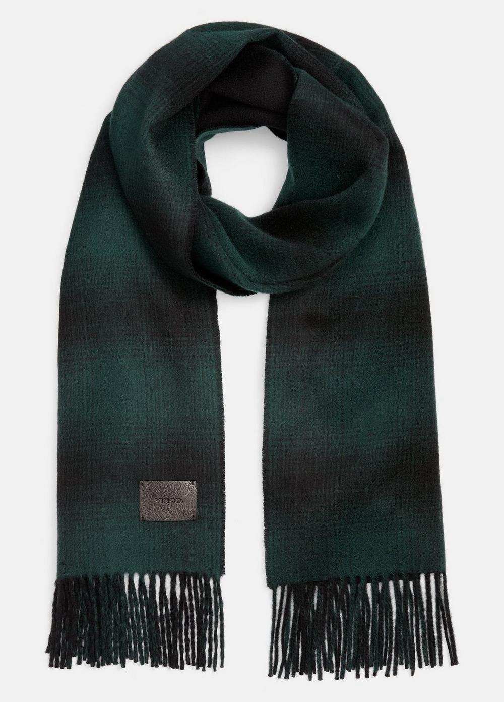 Shadow Plaid Double-Face Cashmere Scarf product image