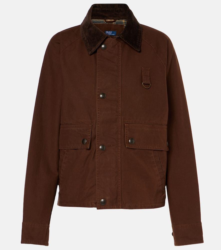 POLO RALPH LAUREN Cotton Canvas Jacket In Brown Product Image