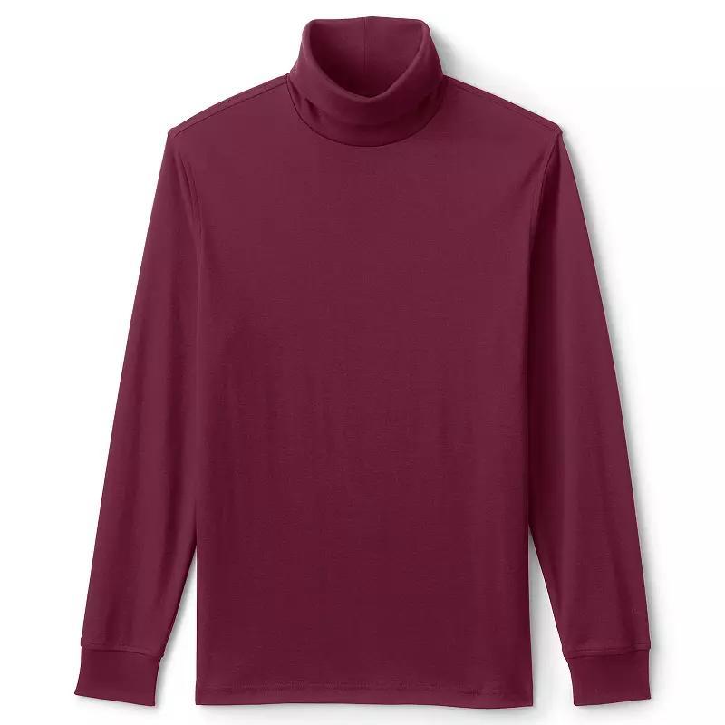 Lands End Mens Super Soft Supima Turtleneck T-Shirt Product Image